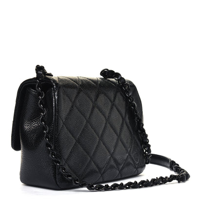 Chanel Caviar Quilted Incognito Mini Square Flap Black 2 of 5