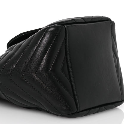 Saint Laurent Lambskin Matelasse Monogram Joe Nano Bucket Bag Black 9 of 13