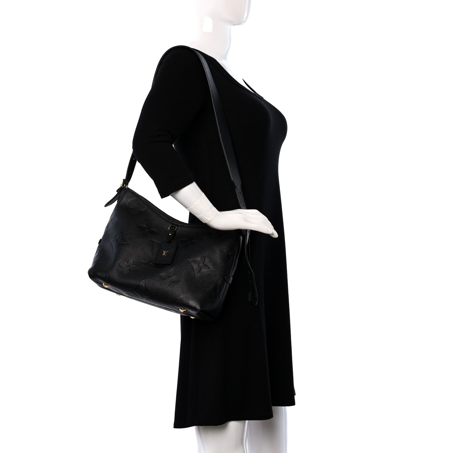 Louis Vuitton Empreinte Carryall PM Black 2 of 8