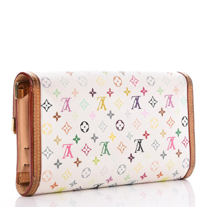 Louis Vuitton Monogram Multicolor Porte Tresor International Wallet White 3 of 9