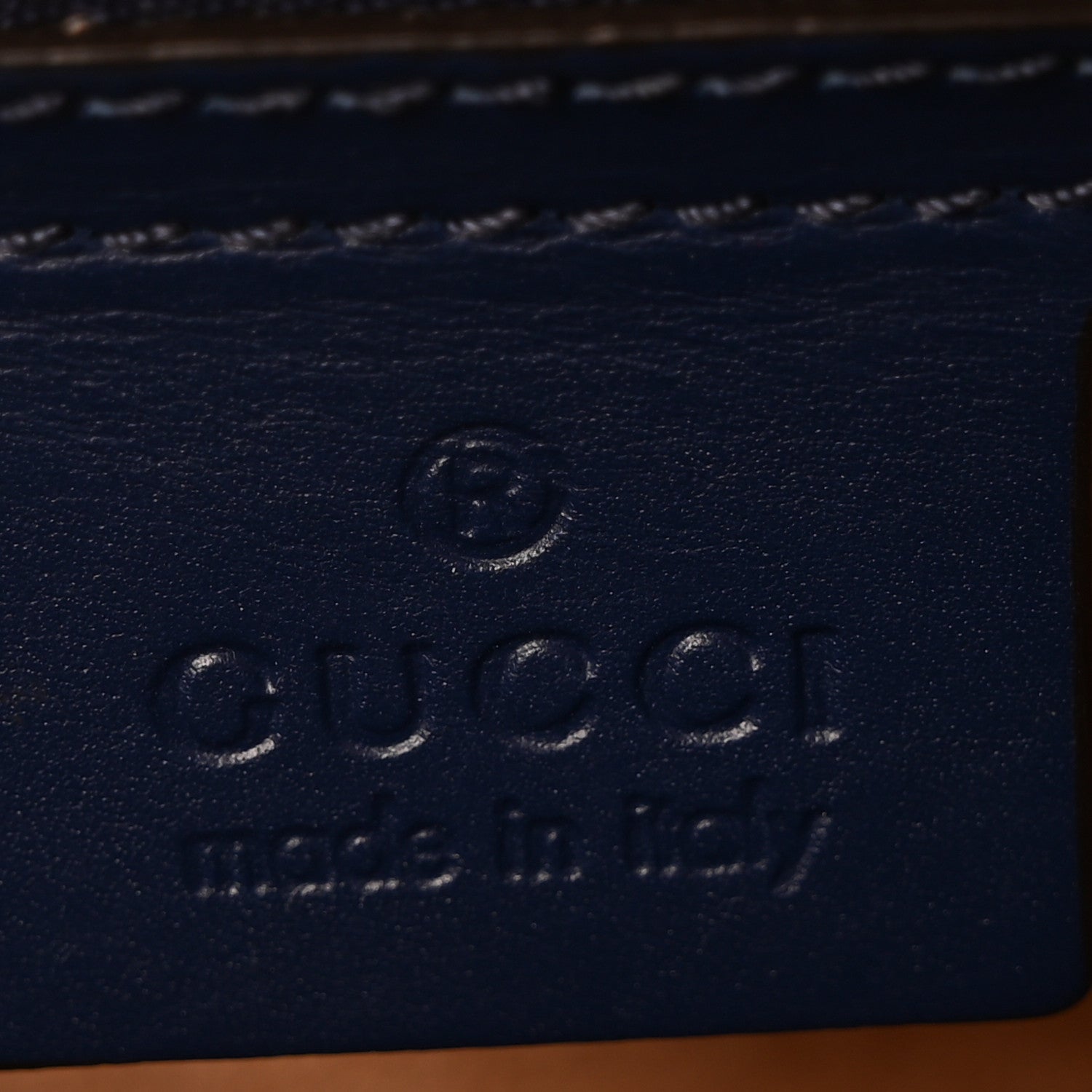 Gucci Calfskin Small Sylvie Shoulder Bag Blue Agata 6 of 10