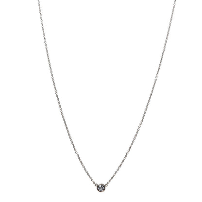 Tiffany 18K Rose Gold Diamond .22ct Elsa Peretti Diamonds by the Yard Pendant Necklace 1 of 8