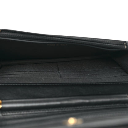 Chanel Caviar Quilted Boy Wallet On Chain WOC Black 4 of 10