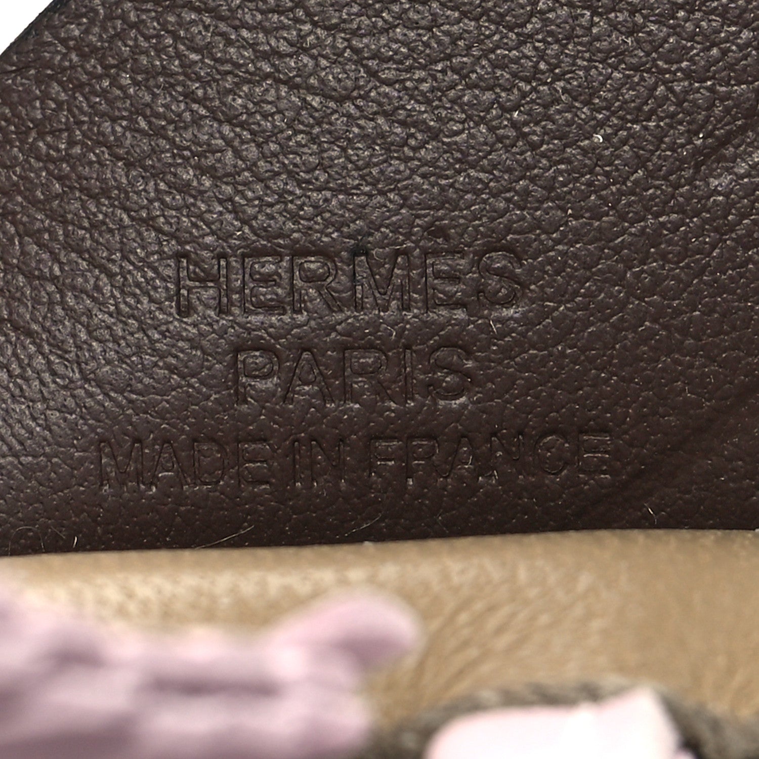 Hermes Milo Lambskin Grigri Rodeo Pegase Horse Bag Charm PM Beige Marfa Mauve Pale Moka 3 of 4