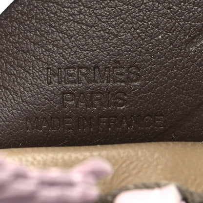 Hermes Milo Lambskin Grigri Rodeo Pegase Horse Bag Charm PM Beige Marfa Mauve Pale Moka 3 of 4