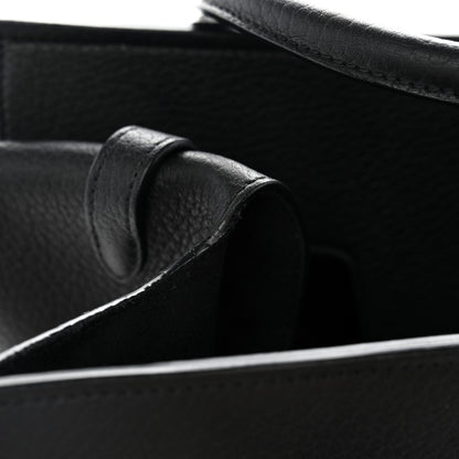 Celine Crisped Calfskin Mini Tie Knot Tote Black 13 of 13