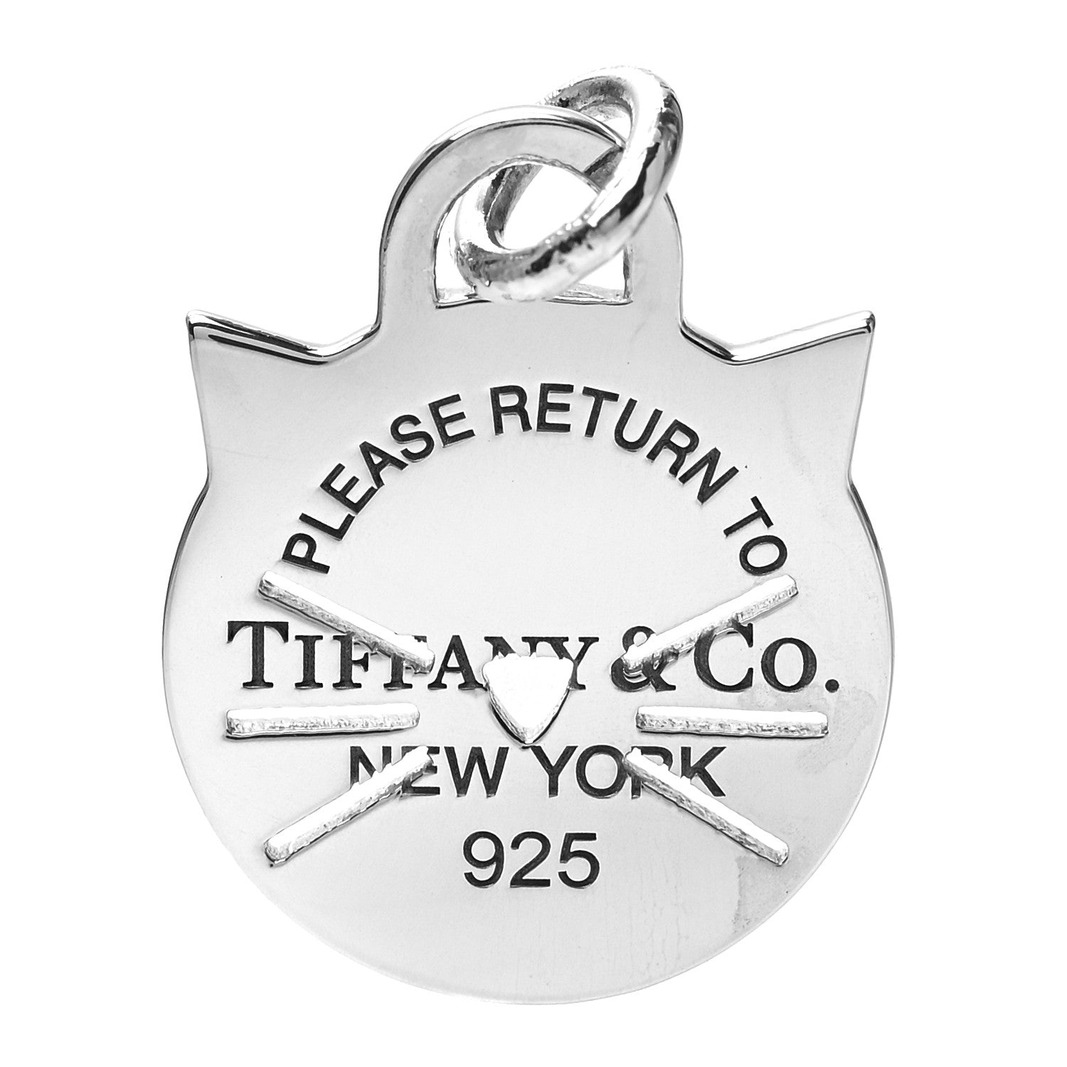 Tiffany Sterling Silver Return to Tiffany Cat Charm 1 of 3