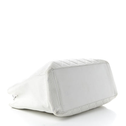 Chanel Caviar Quilted Grand Shopping Tote GST White 4 of 13