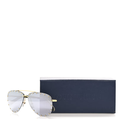Louis Vuitton The Party Aviator Sunglasses Z0911U Blue 10 of 10