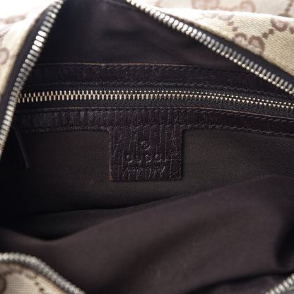 Gucci Monogram Medium Horsebit Chain Hobo Dark Brown 6 of 14