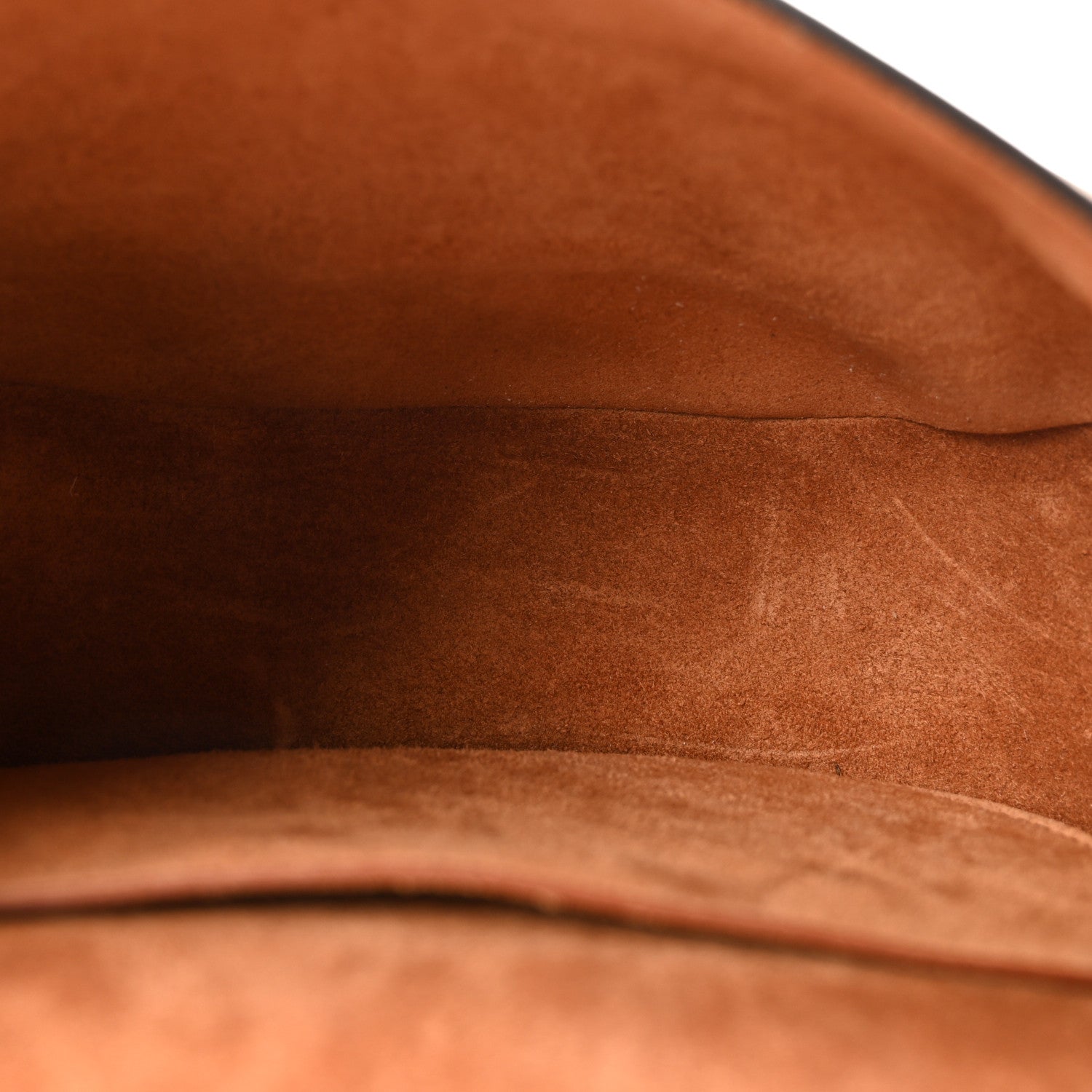 Celine Smooth Calfskin Cuir Triomphe Embroidered Folco Crossbody Bag Tan 5 of 10