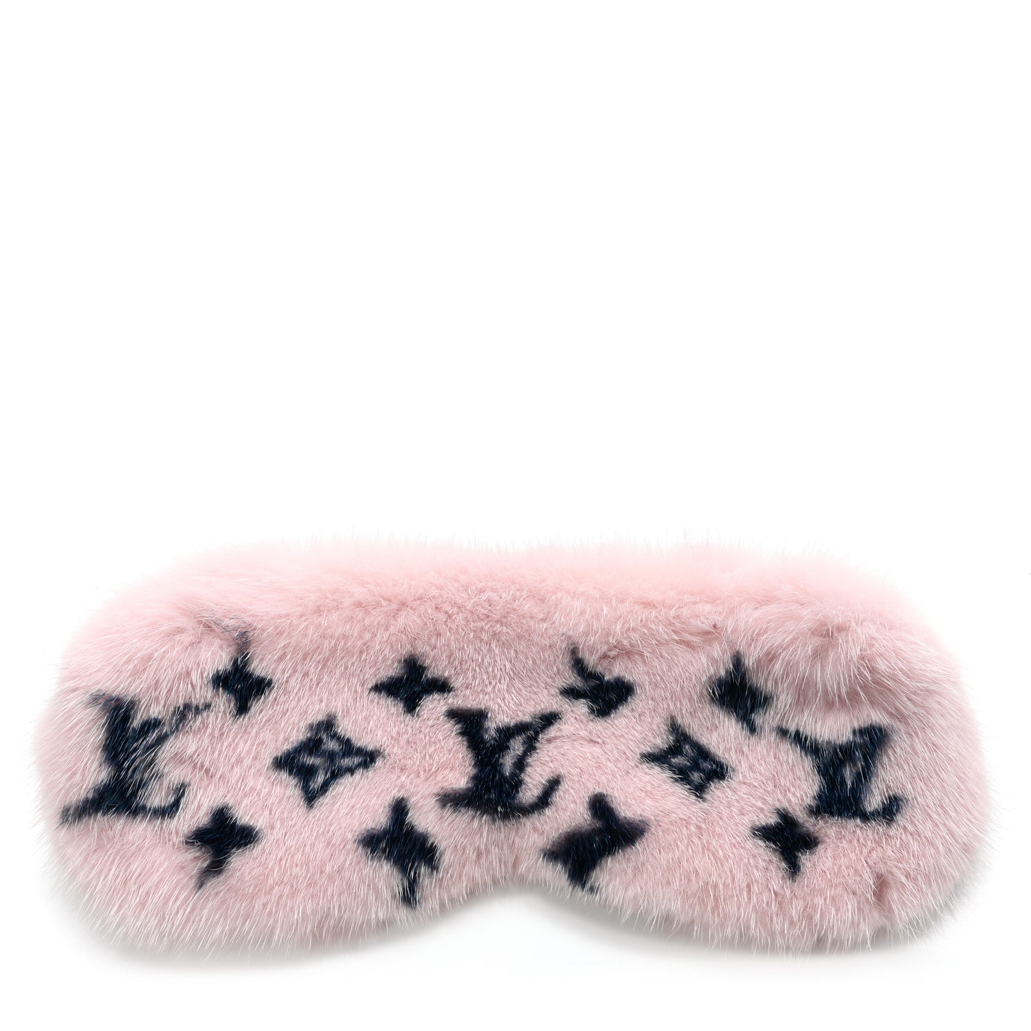 Louis Vuitton Monogram Mink Fur Sleep Mask Light Pink 1 of 5
