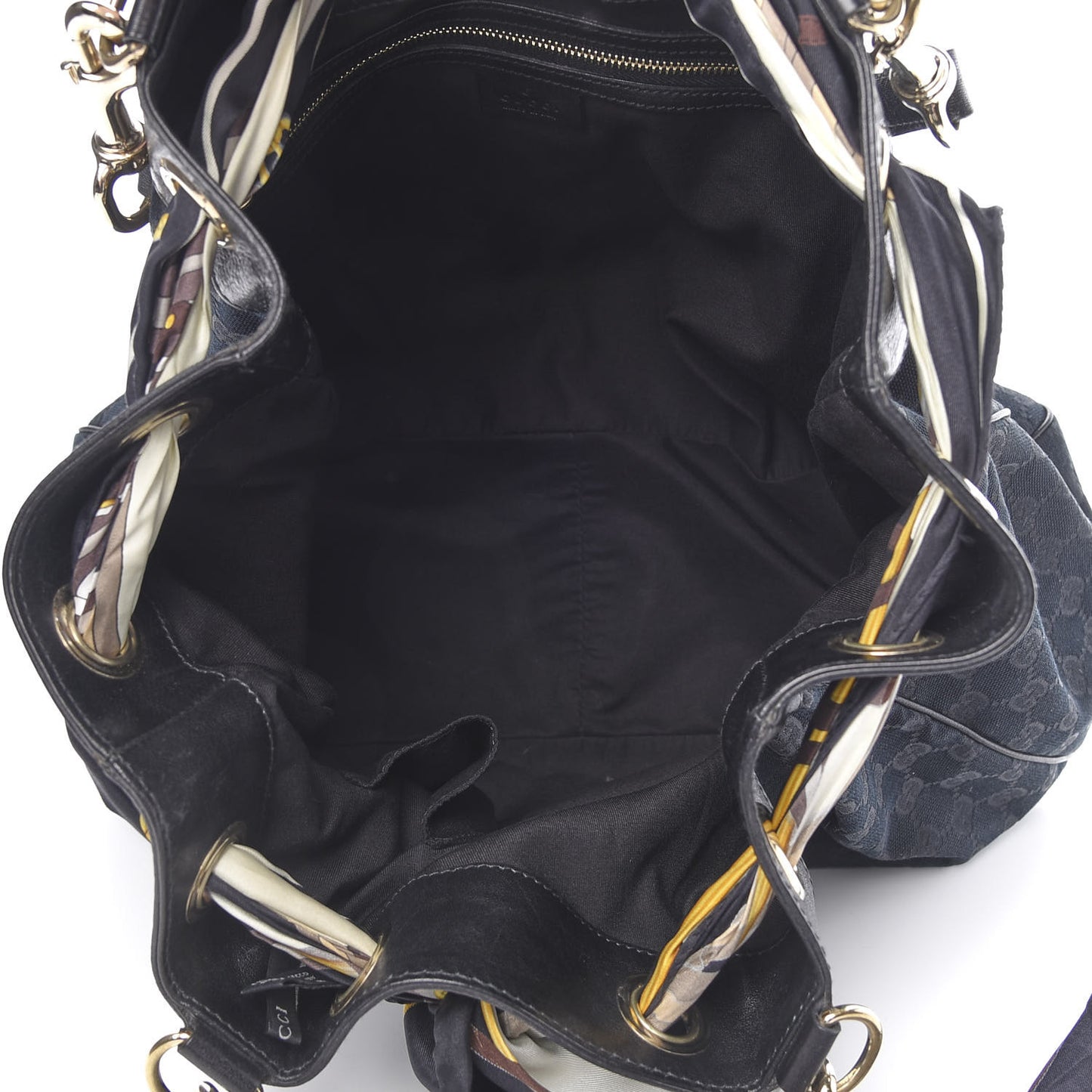 Monogram Large Positano Tote Black