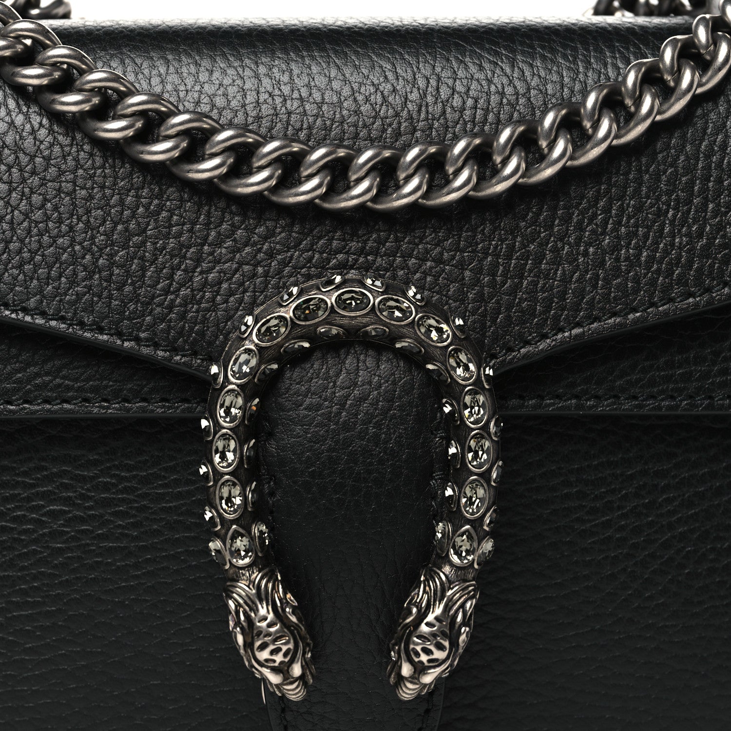 Gucci Calfskin Mini Dionysus Shoulder Bag Black 8 of 10