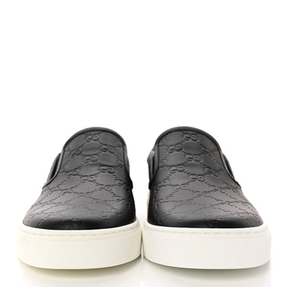 Gucci Guccissima Mens Dublin Slip On Sneakers 11.5 Black 2 of 8