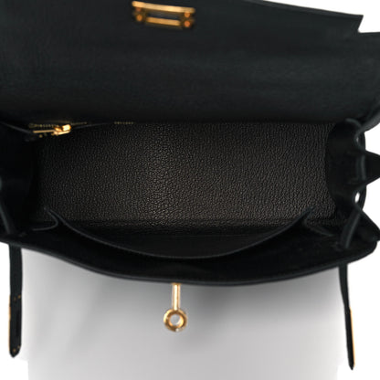 Hermes Togo Kelly Retourne 25 Black 5 of 9