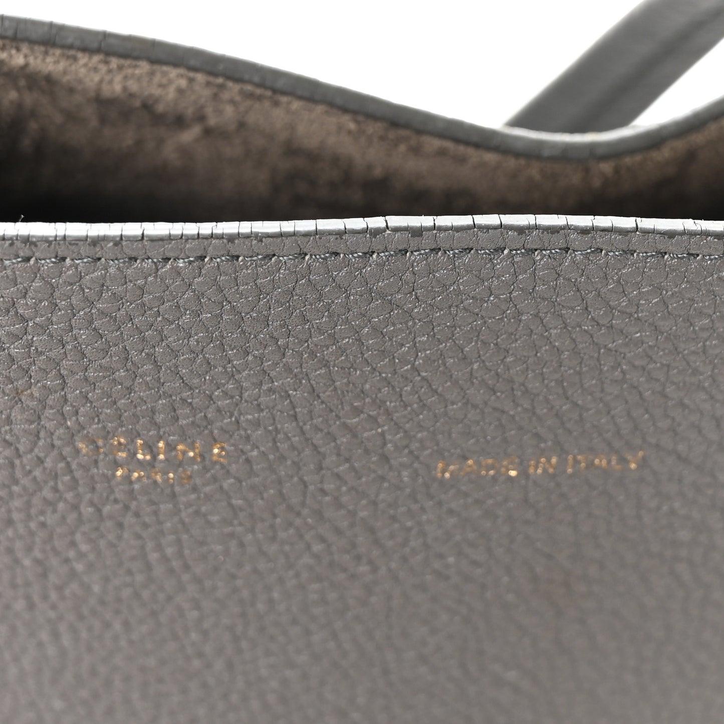 Soft Grained Calfskin Medium Belt Cabas Phantom Grey