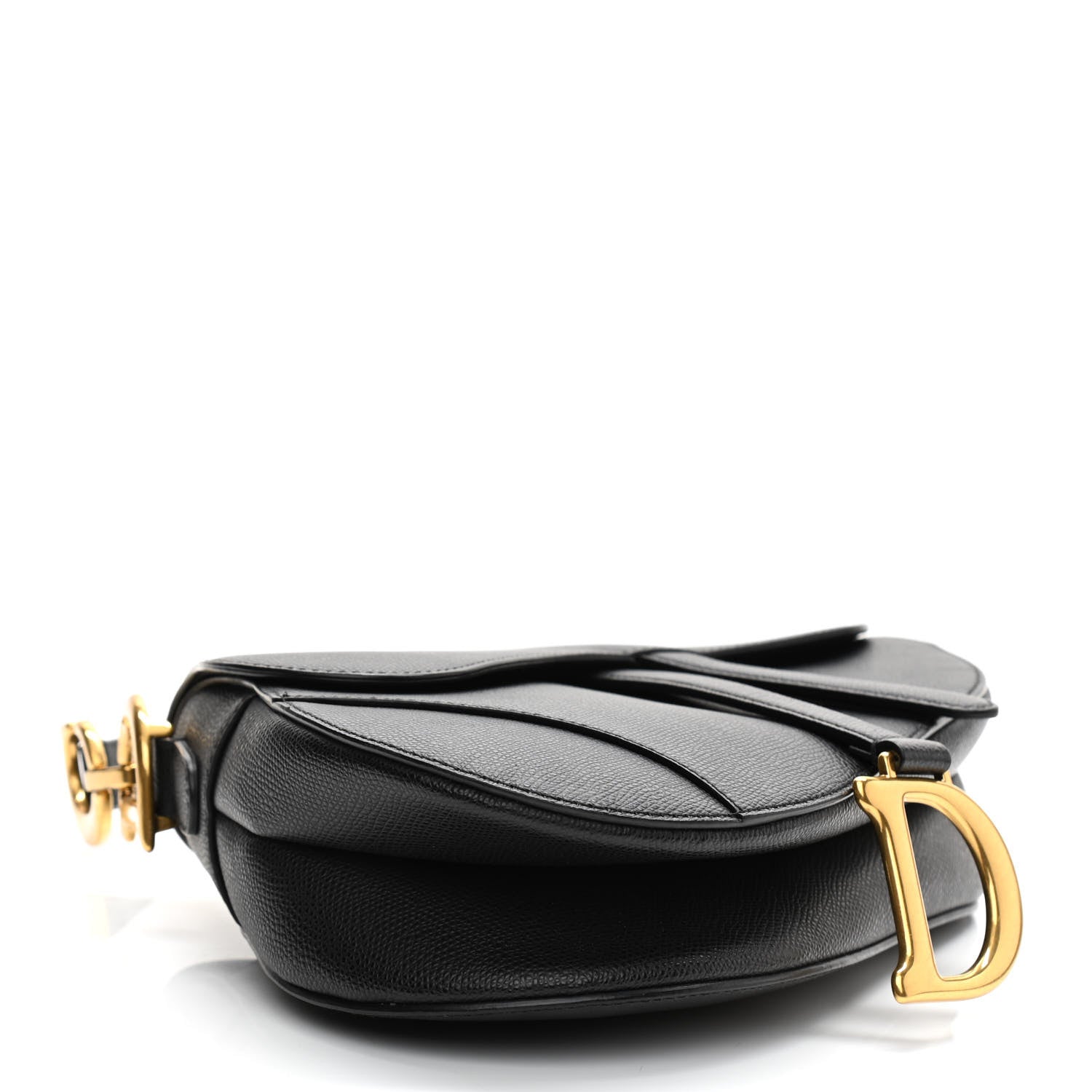Christian Dior Calfskin Saddle Bag Black 4 of 15