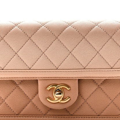 Chanel Caviar Quilted Sunset On The Sea Waist Bag Beige 8 of 10