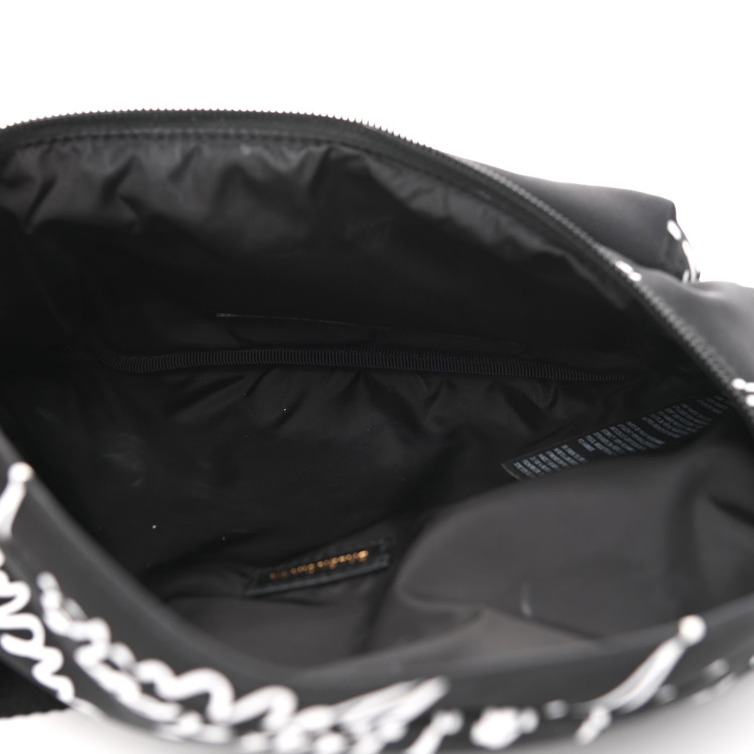 Balenciaga Recycled Sport Nylon Scribble Logo Wheel Beltpack Black White 5 of 10