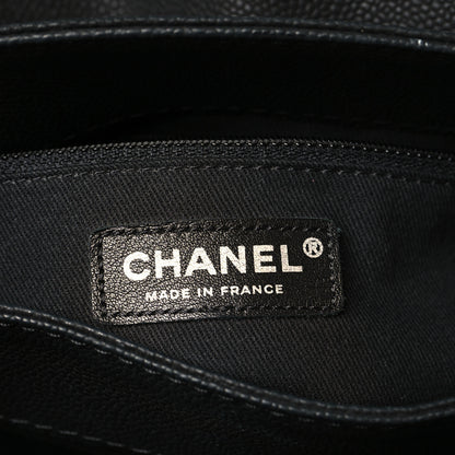 Chanel Iridescent Caviar Medium Lady Pearly Flap Black 6 of 13