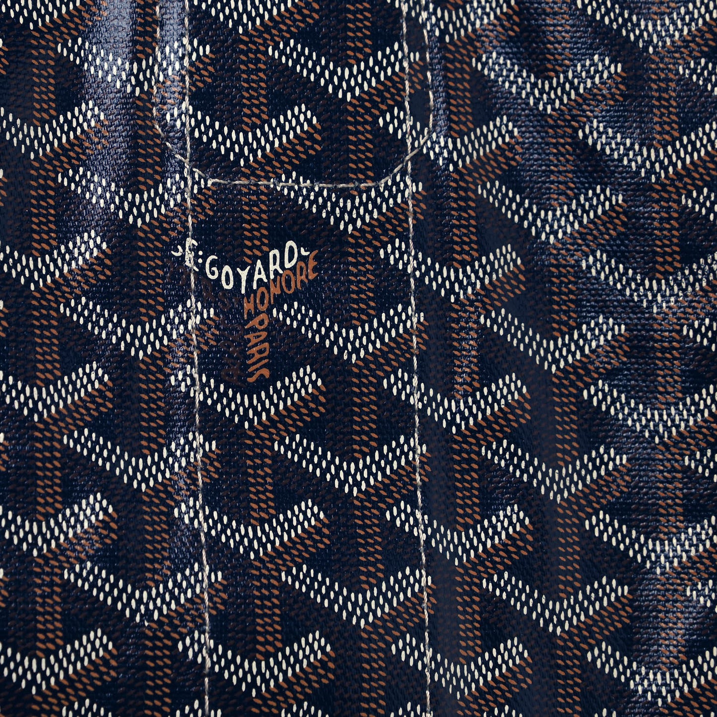 Goyardine Reversible Belharra Navy Gold