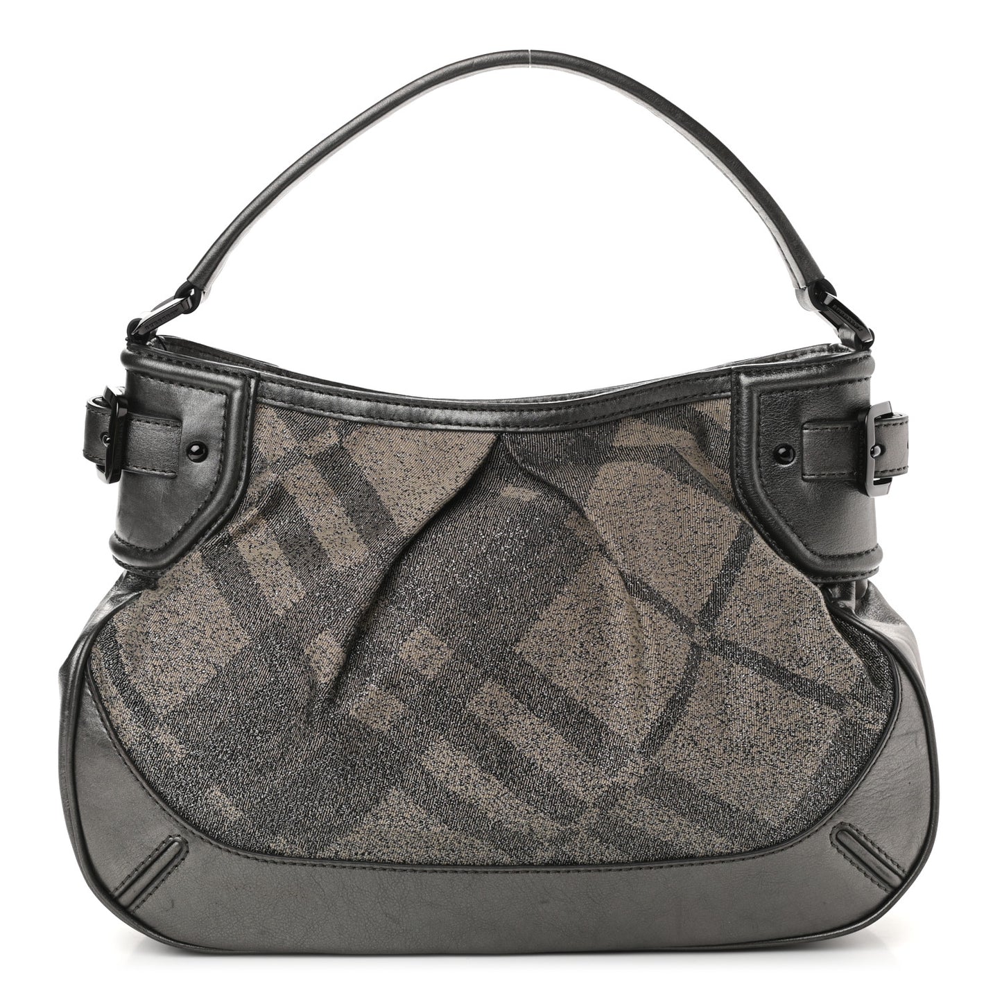 Shimmer Check Medium Fairby Hobo Pewter