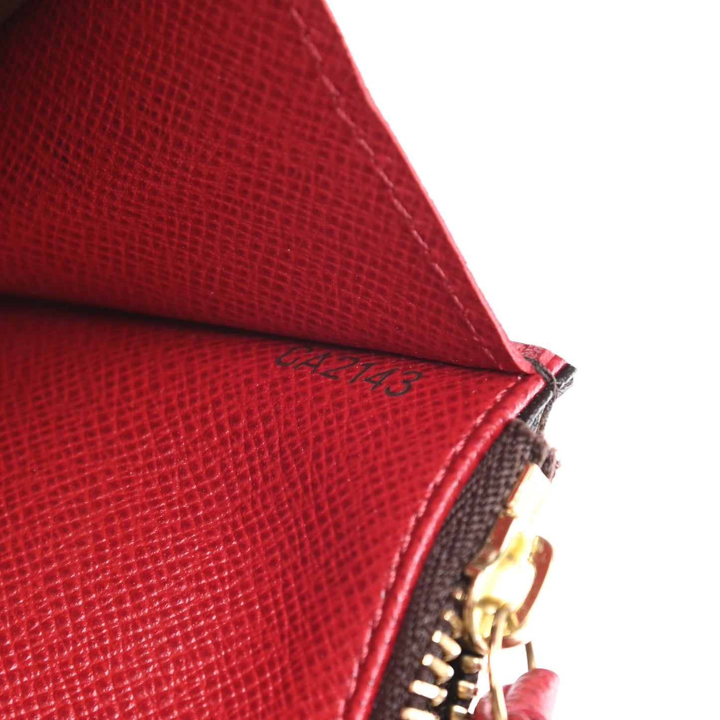 Monogram Emilie Wallet Red