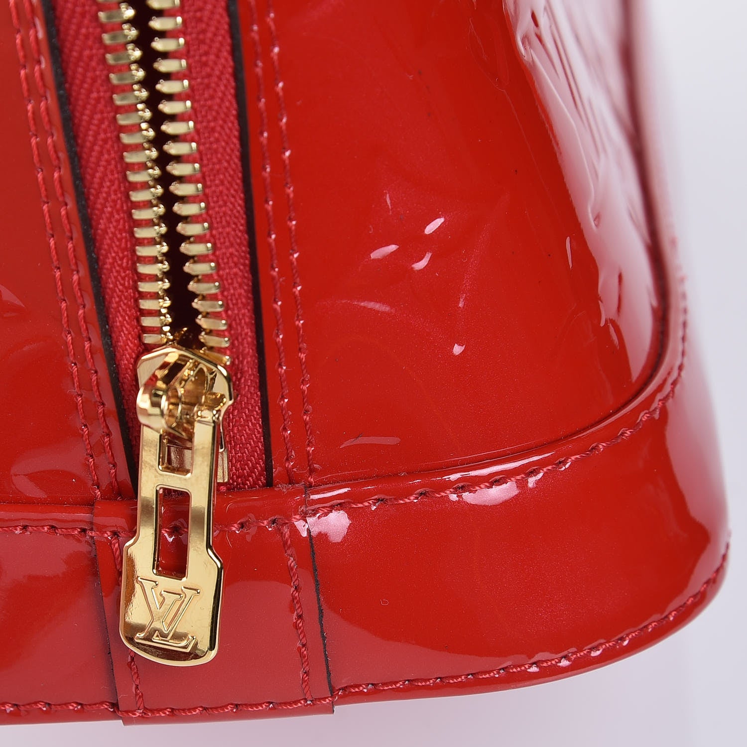 Louis Vuitton Vernis Alma BB Cherry 11 of 12