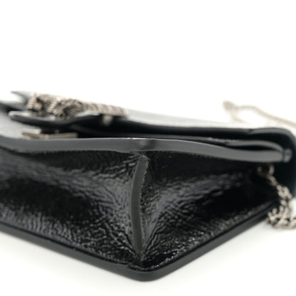 Gucci Crinkled Patent Mini Dionysus Shoulder Bag Black 9 of 10