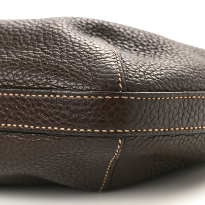 Prada Vitello Daino Rope Knotted Hobo Brown 8 of 8
