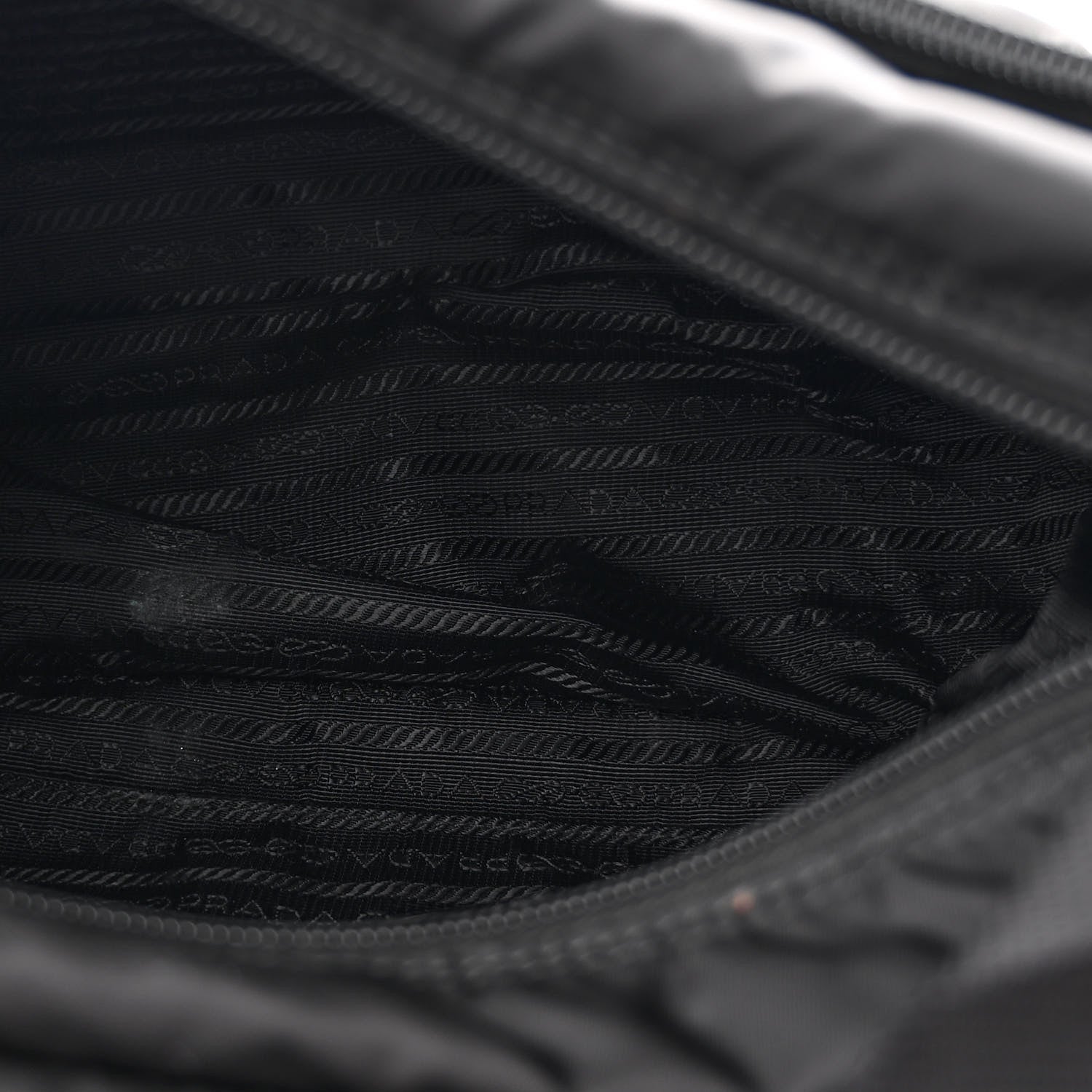 Prada Re-Nylon Vela Saffiano Pocket Double Buckle Messenger Shoulder Bag Black 5 of 12