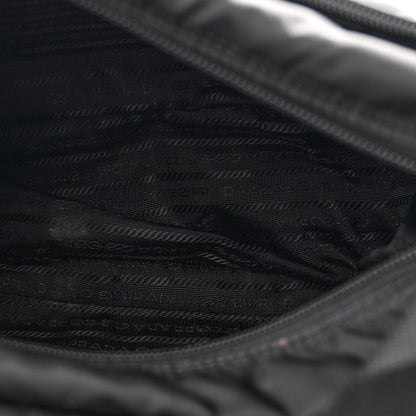 Prada Re-Nylon Vela Saffiano Pocket Double Buckle Messenger Shoulder Bag Black 5 of 12