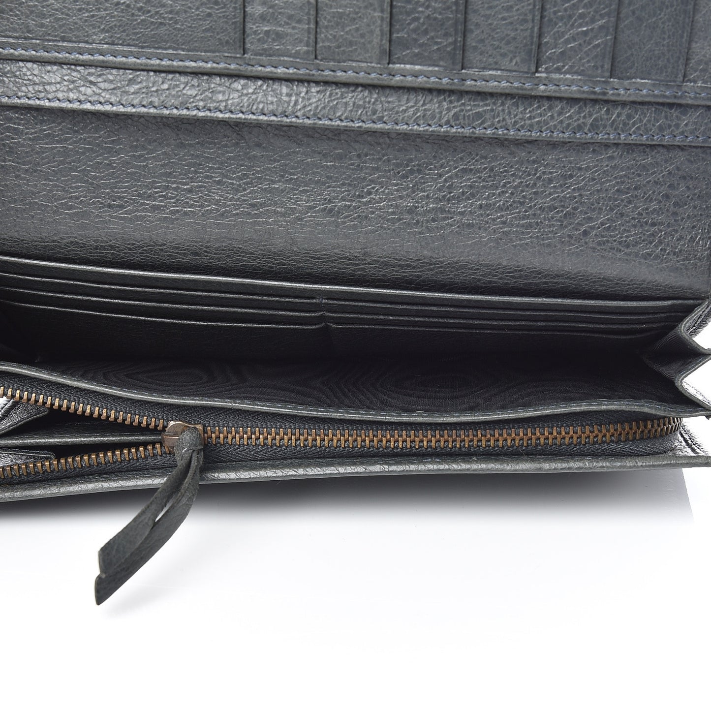Agneau Classic Hardware Money Wallet Anthracite