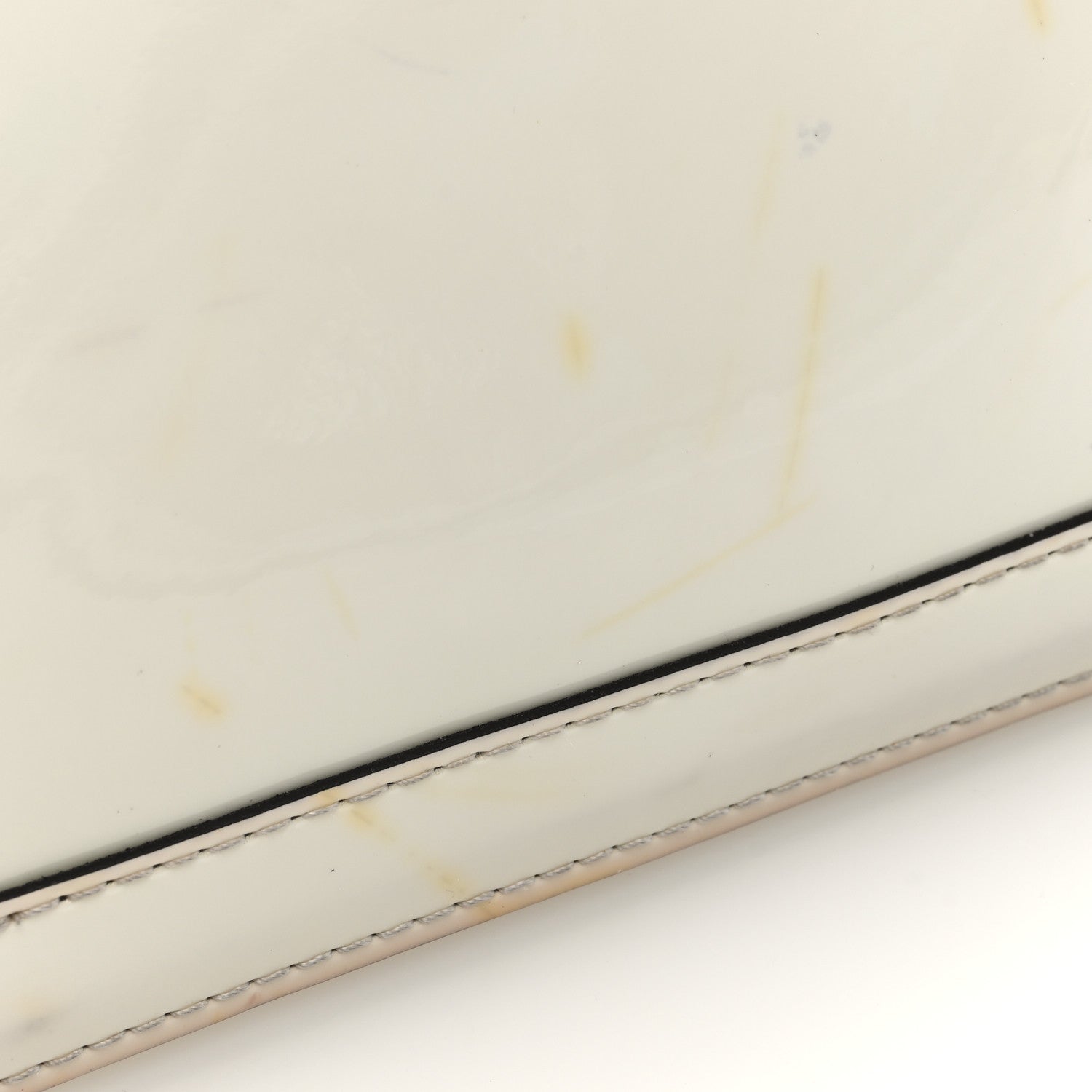 Louis Vuitton Patent Monogram Alma Mini Snow 10 of 11