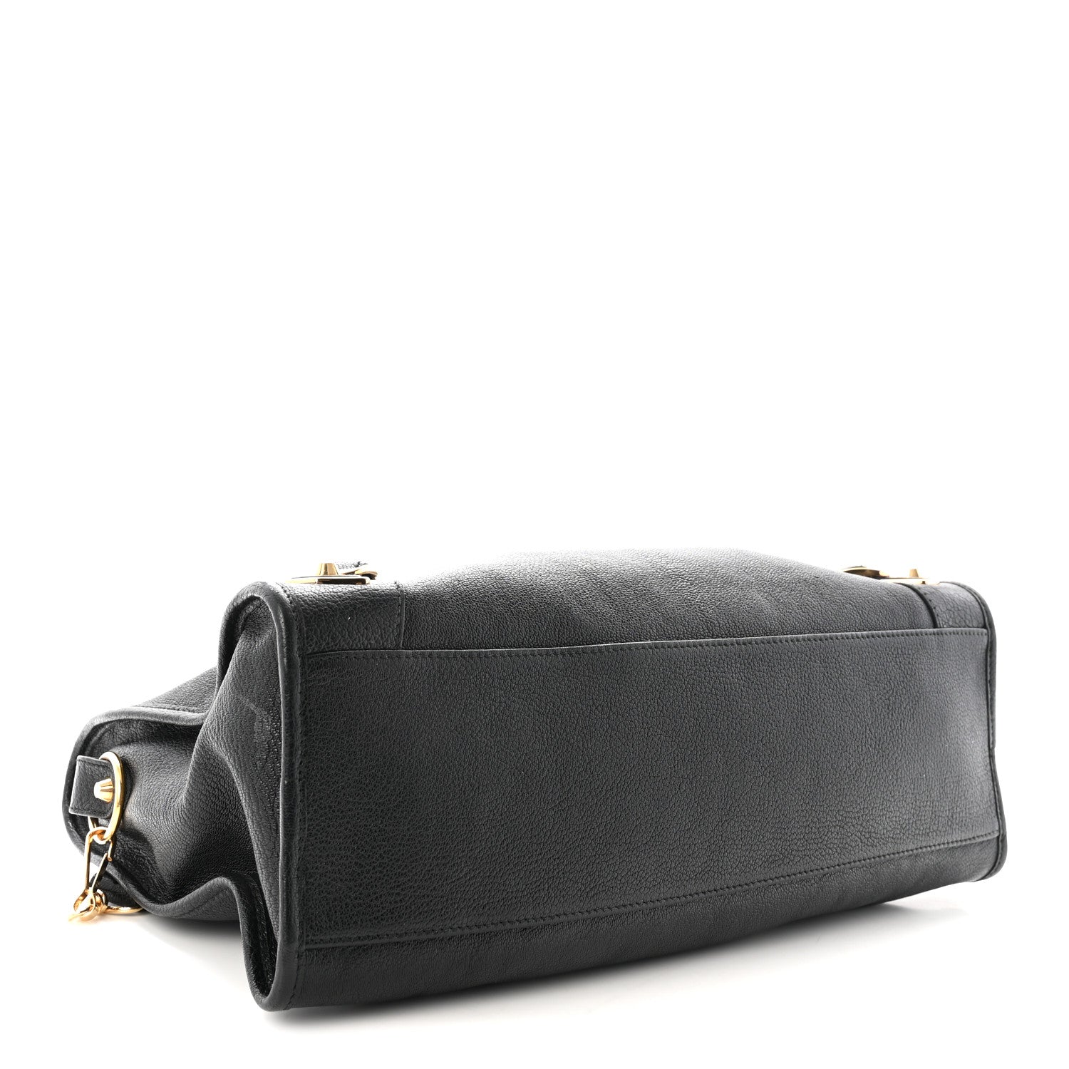 Balenciaga Chevre Gold Metallic Edge Hardware City Black 4 of 10