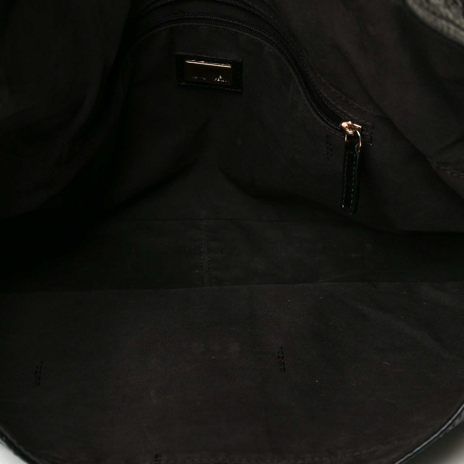 Fendi Vitello Naplak Large Convertible Baguette Black 5 of 8