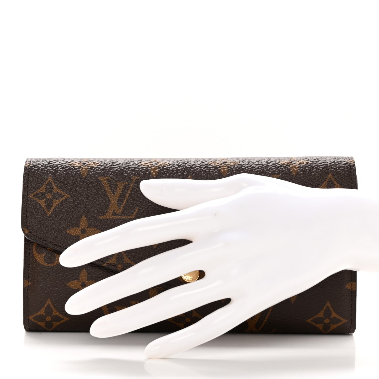 Monogram Sarah Wallet NM Coquelicot