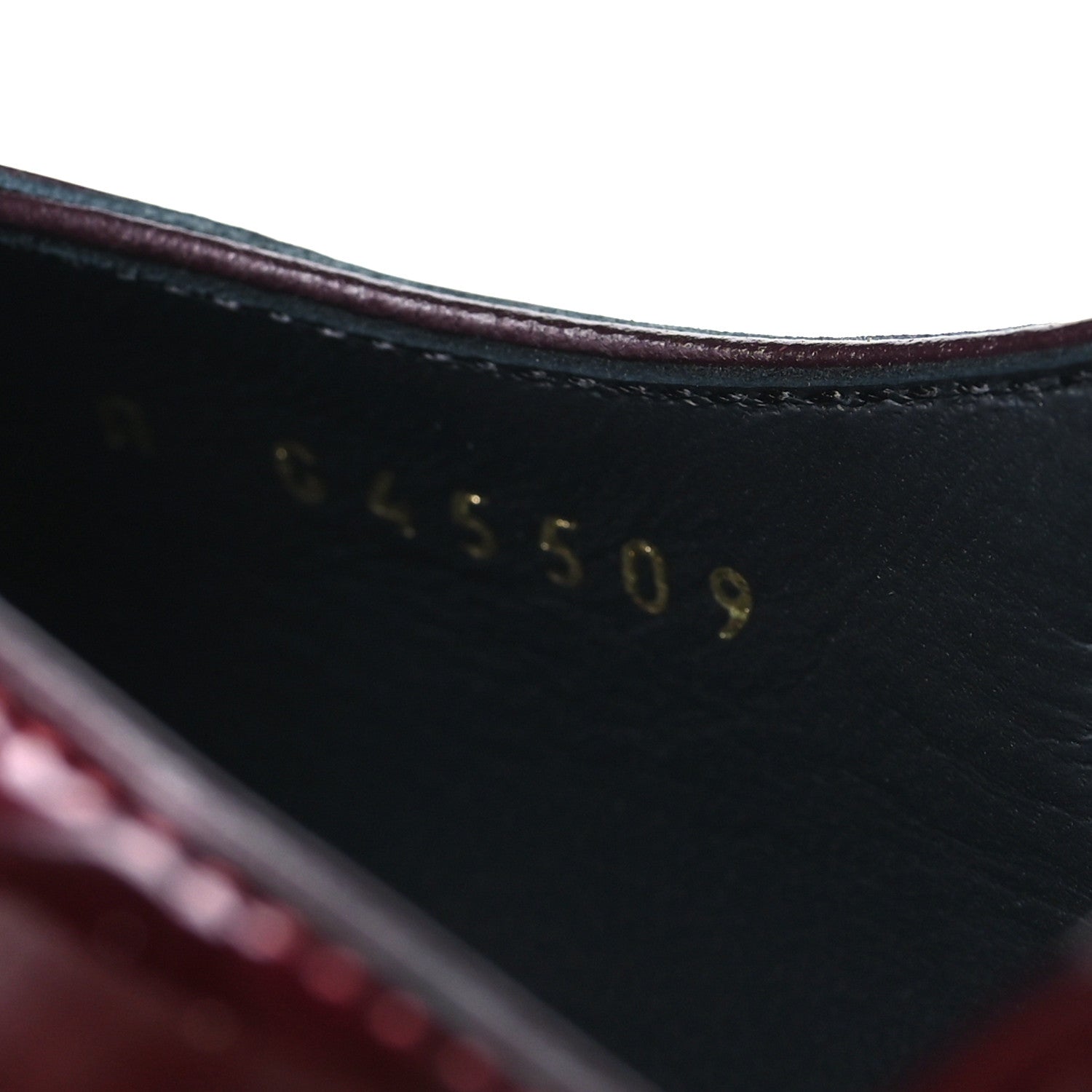 Chanel Crocodile Embossed Patent CC Cap Toe CC Slingback Pumps 38 Dark Burgundy 10 of 11