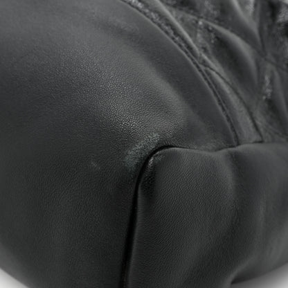 Chanel Shiny Aged Calfskin Quilted Large 31 Shopping Bag Black 11 of 13