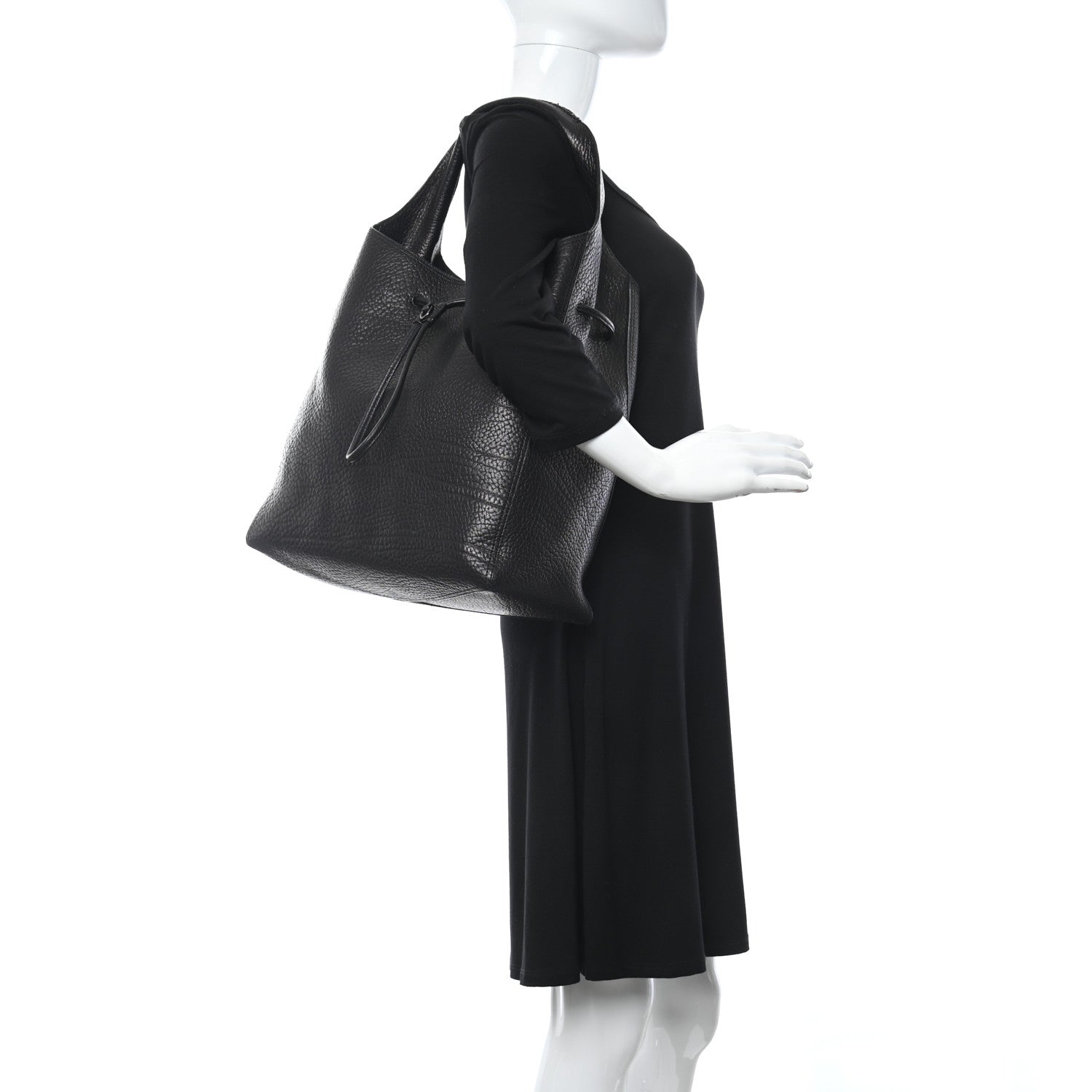 3.1 Phillip Lim Textured Calfskin Shoulder Bag Black 2 of 11