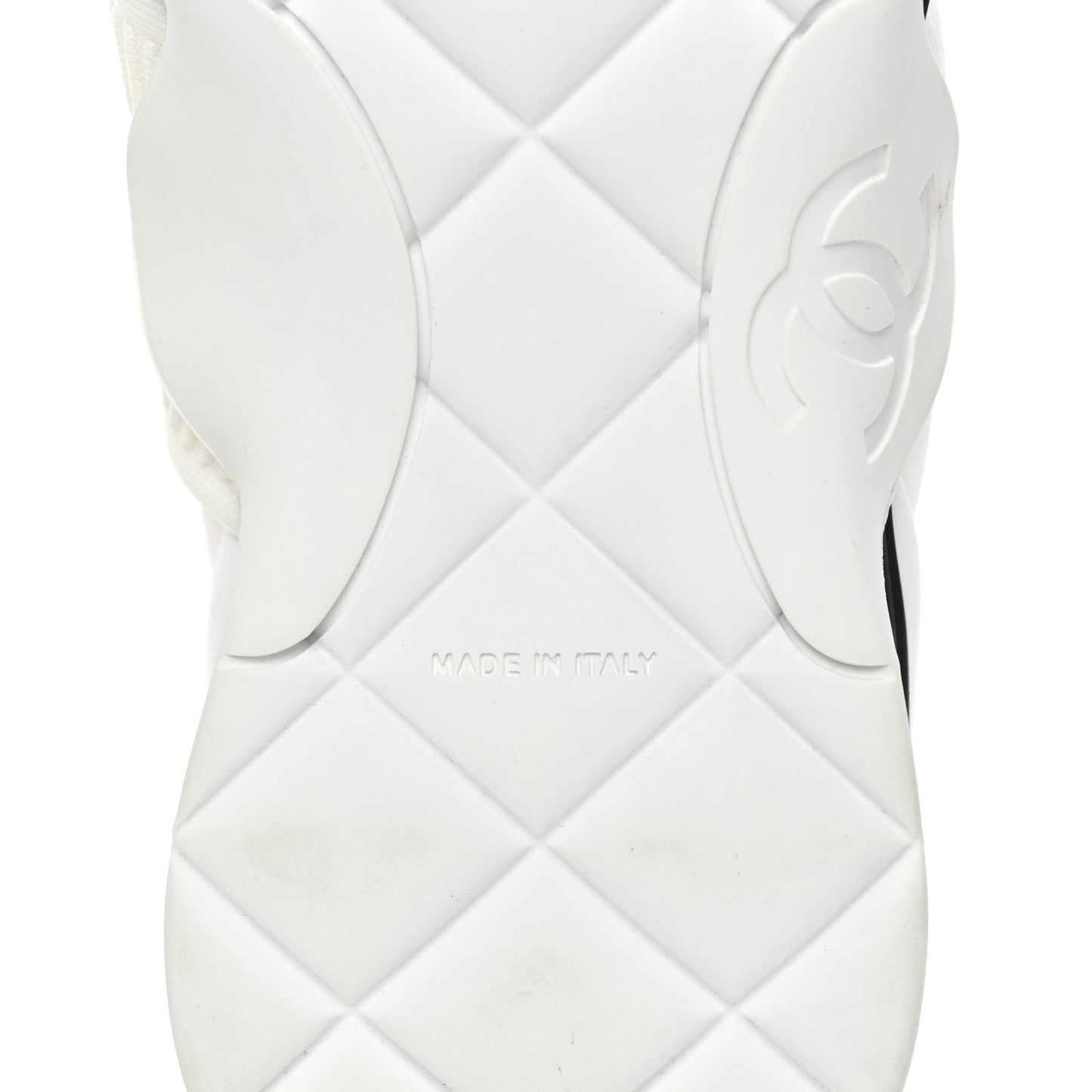 Stretch Fabric CC Sneakers 37 White