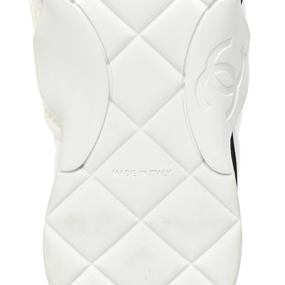 Chanel Stretch Fabric CC Sneakers 37 White 7 of 12