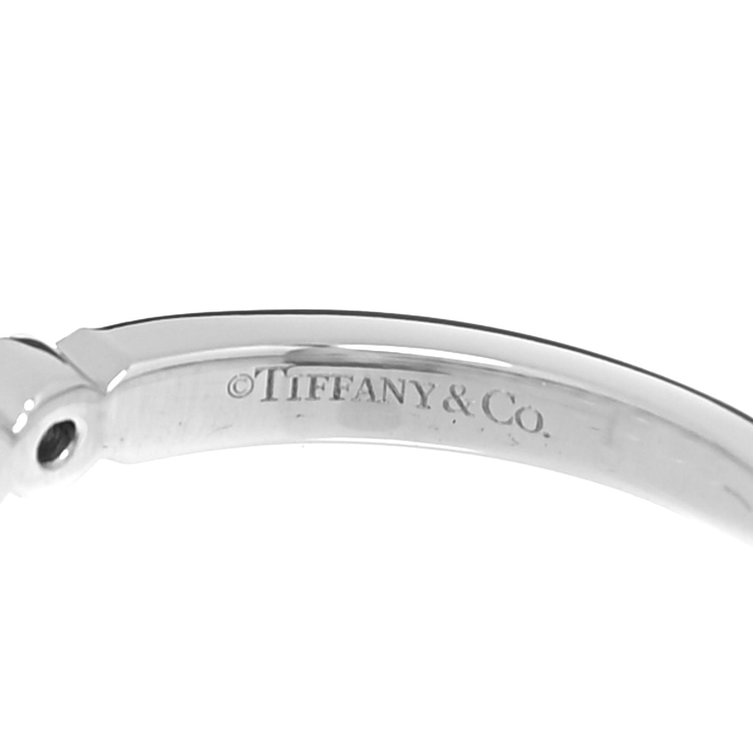 Tiffany Platinum Diamond Jazz Graduated Band Ring 53 6.25 4 of 6