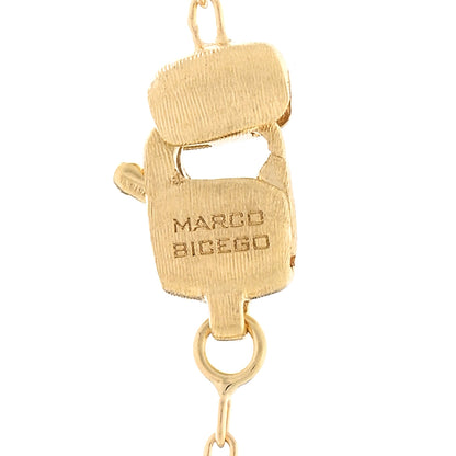 Marco Bicego 18K Yellow Gold Multi Gemstone Murano Pendant Necklace 4 of 5