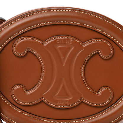 Celine Smooth Calfskin Cuir Triomphe Oval Bag Tan 6 of 13