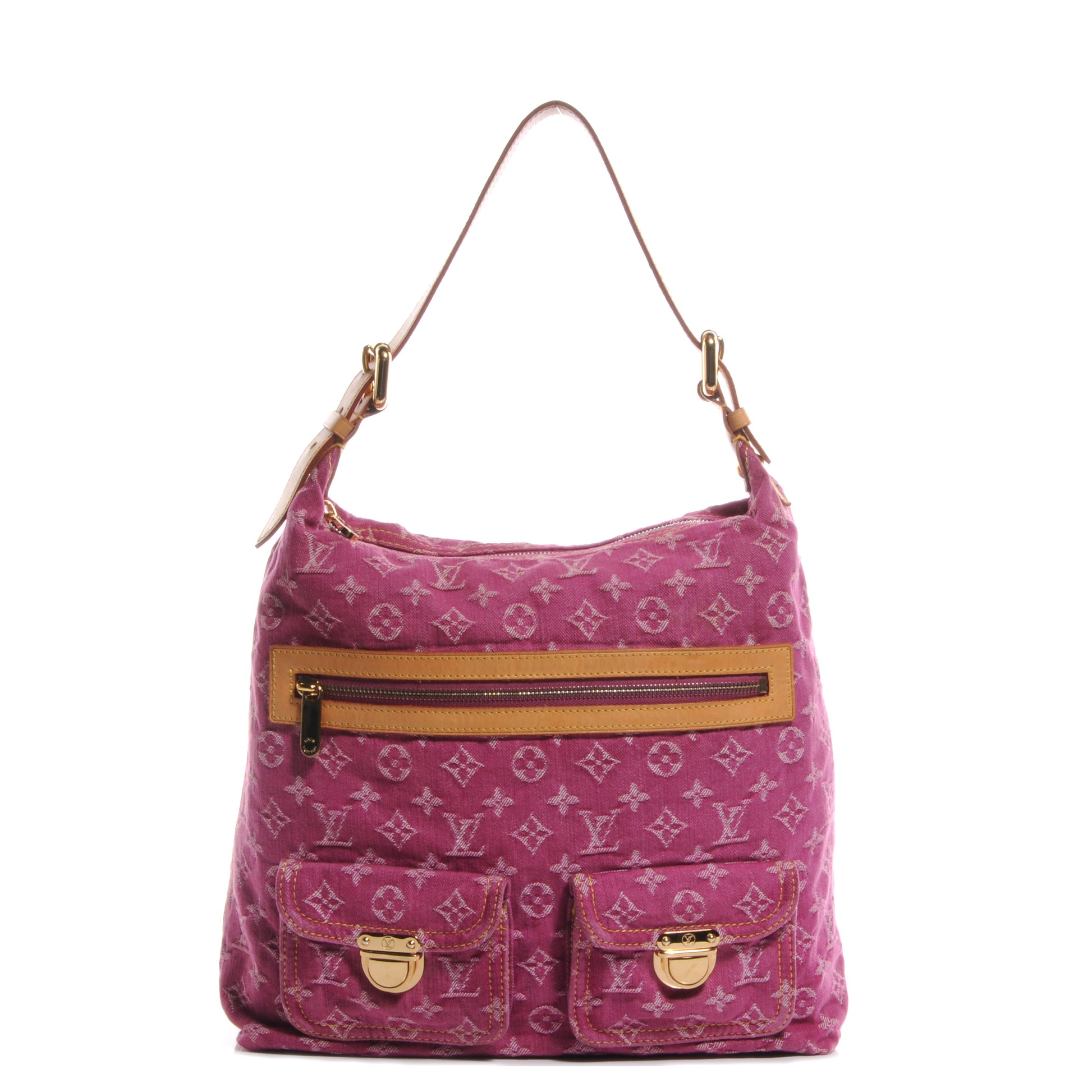 Louis Vuitton Denim Baggy GM Fuchsia 1 of 7