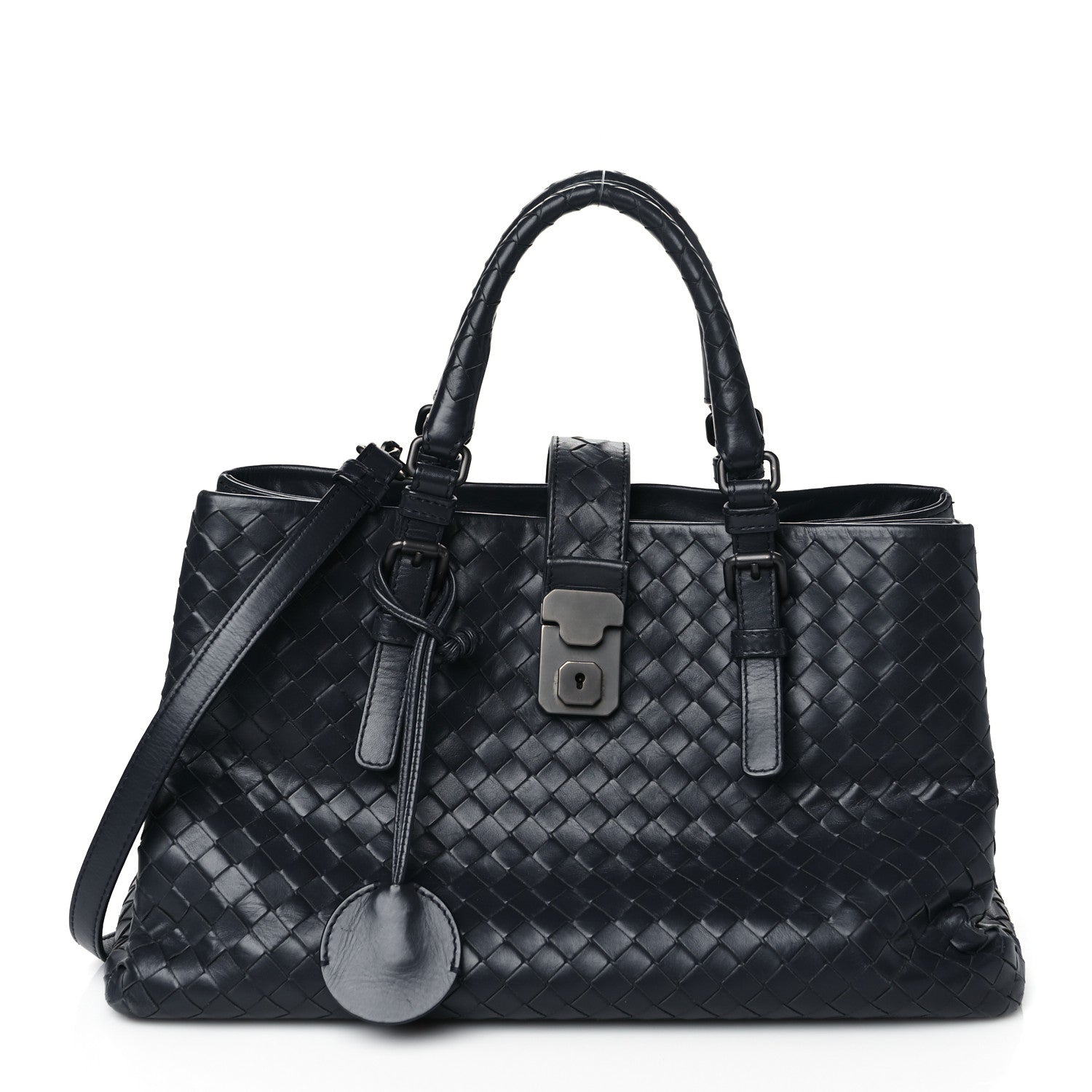 Bottega Veneta Nappa Intrecciato Medium Roma Tote Atlantic 1 of 11