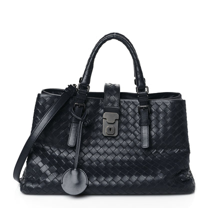 Bottega Veneta Nappa Intrecciato Medium Roma Tote Atlantic 1 of 11