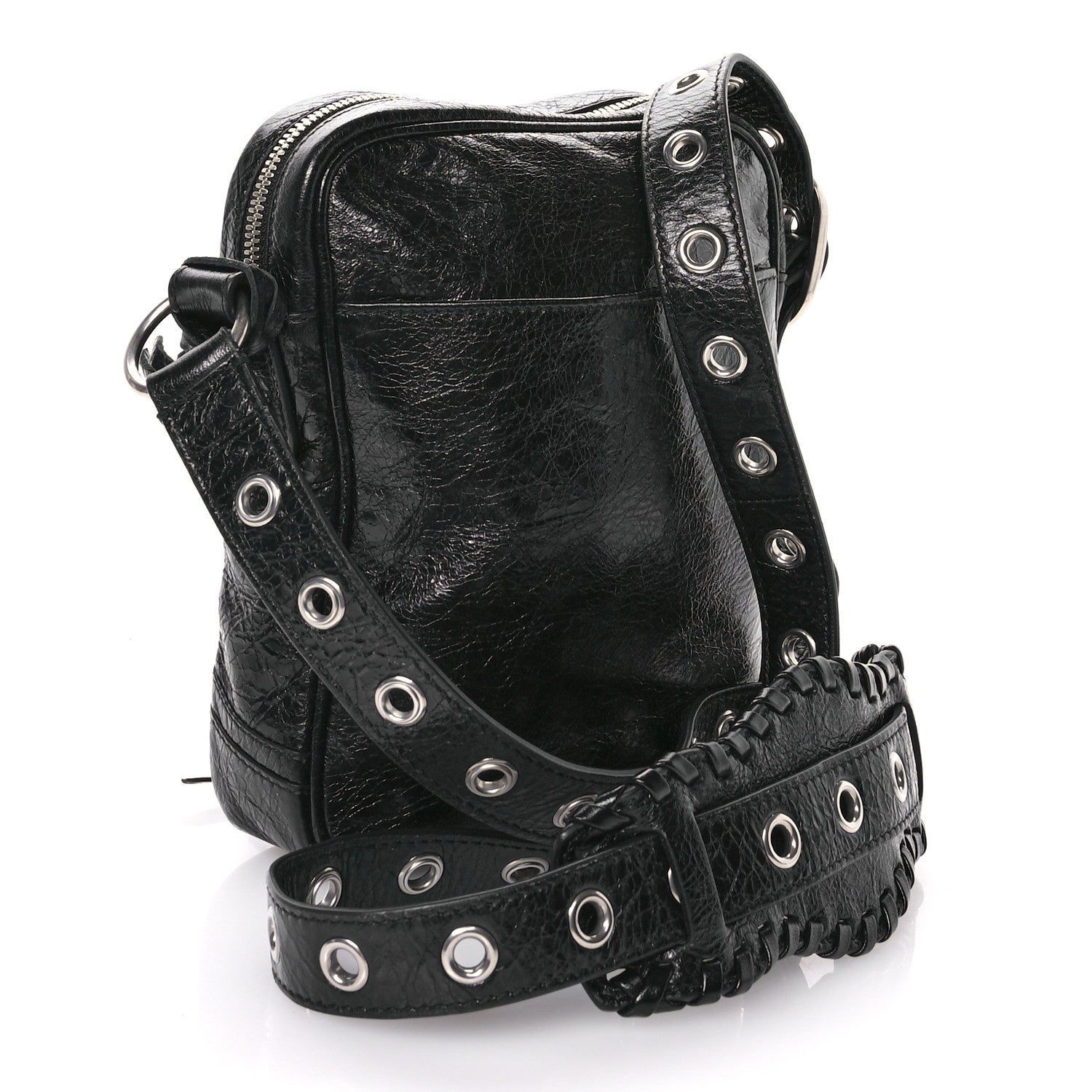 Balenciaga Agneau Arena Le Cagole Crossbody Bag Black 4 of 12